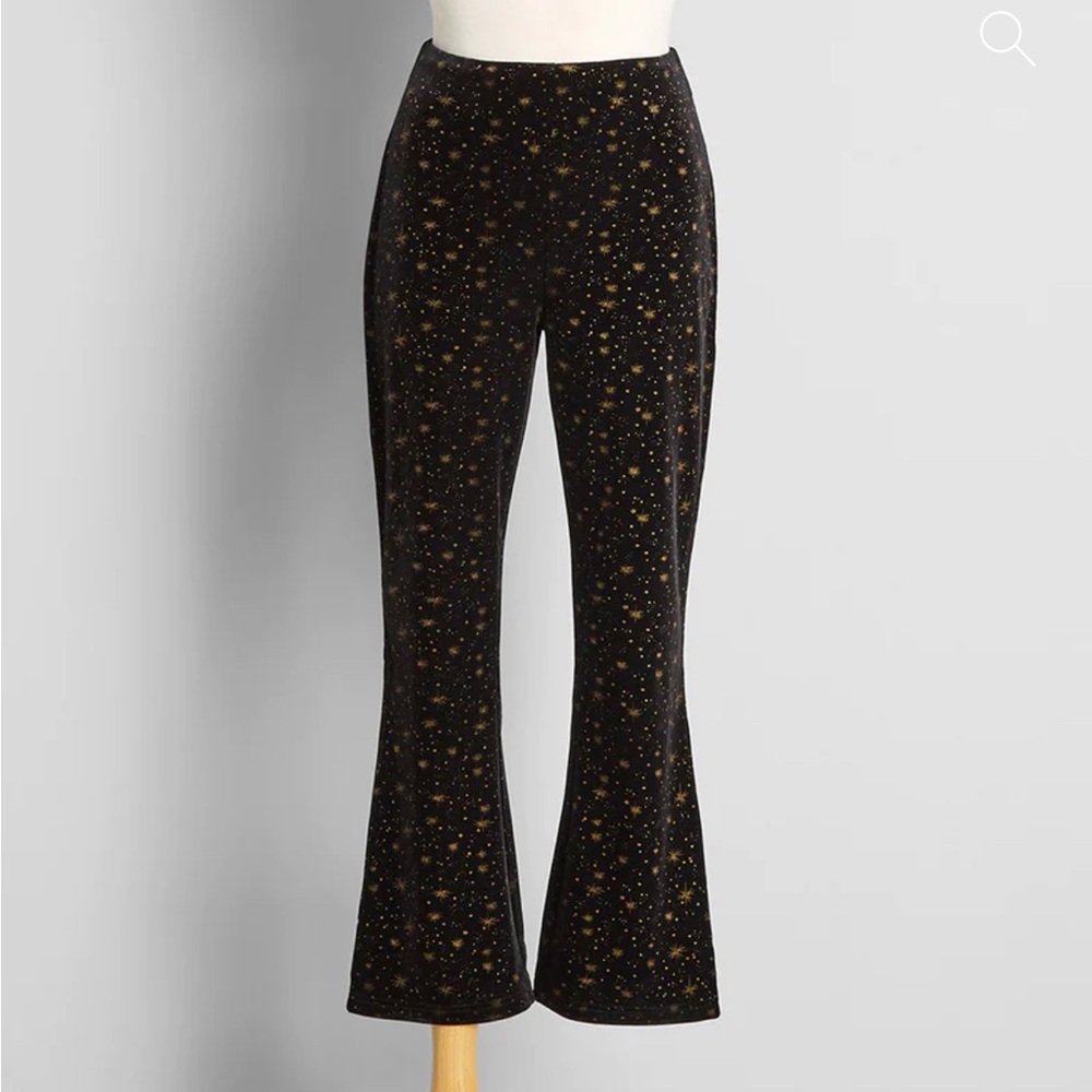 Golden Constellation Flare Pants